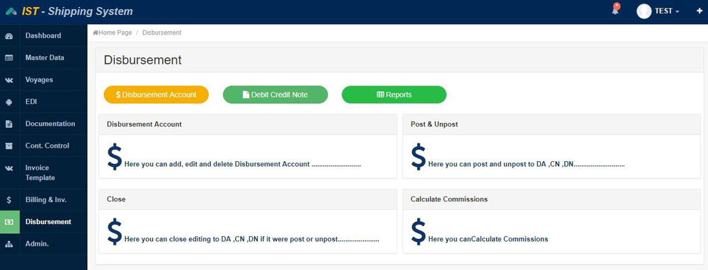 Disbursement Account Feature